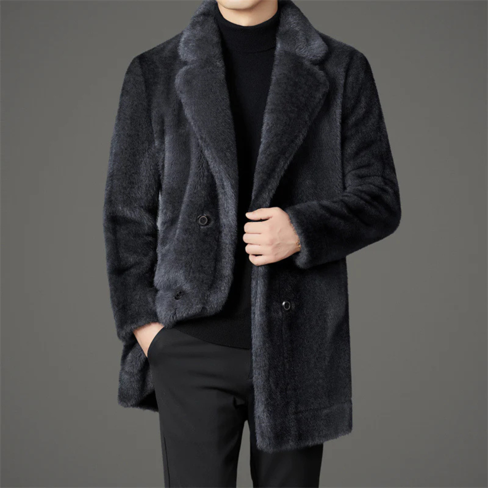 WW | Single-breasted Fur Warm Coat