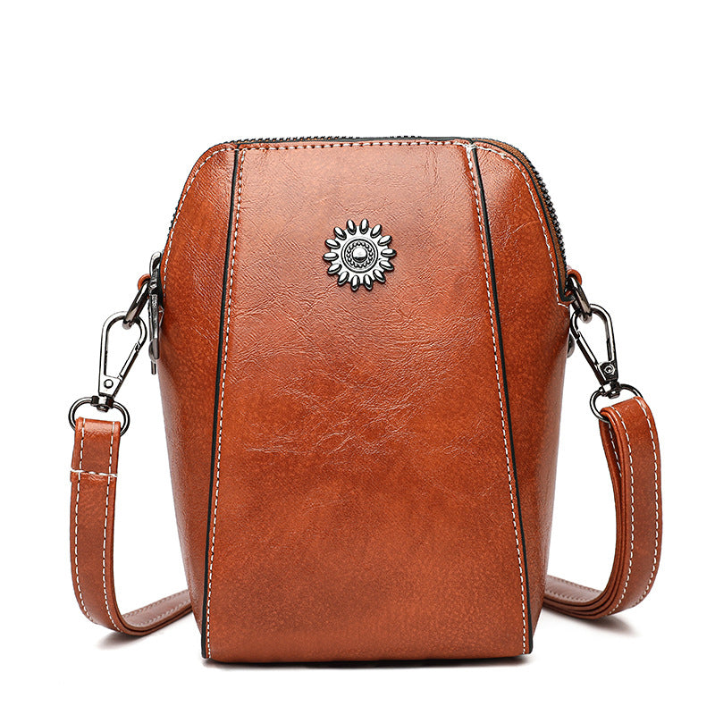 WW | Elegant Leather Shoulder Bag