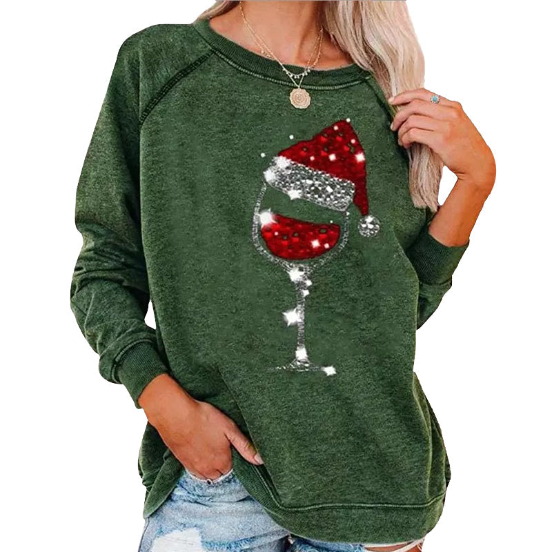 WW | Festliche Cheers Weinglas Sweatshirt