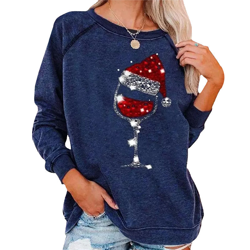 WW | Festliche Cheers Weinglas Sweatshirt