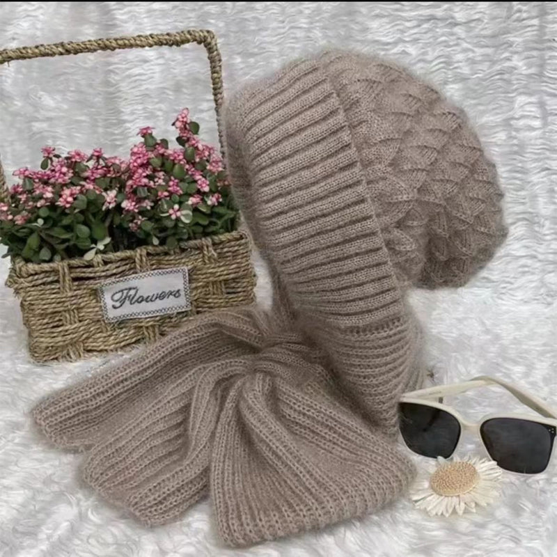 WW | Beanie and Scarf Set - Warm Women's Winter Accessories
