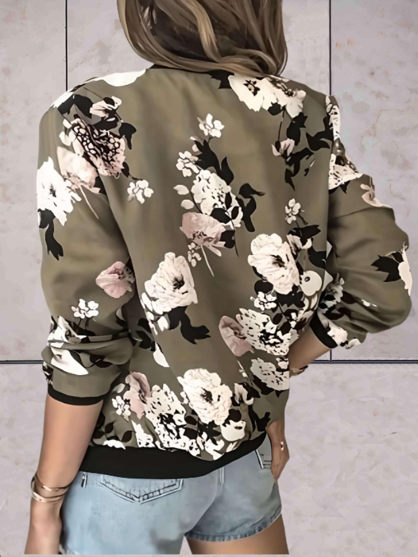 WW | Women's Floral Print Zip Jacket