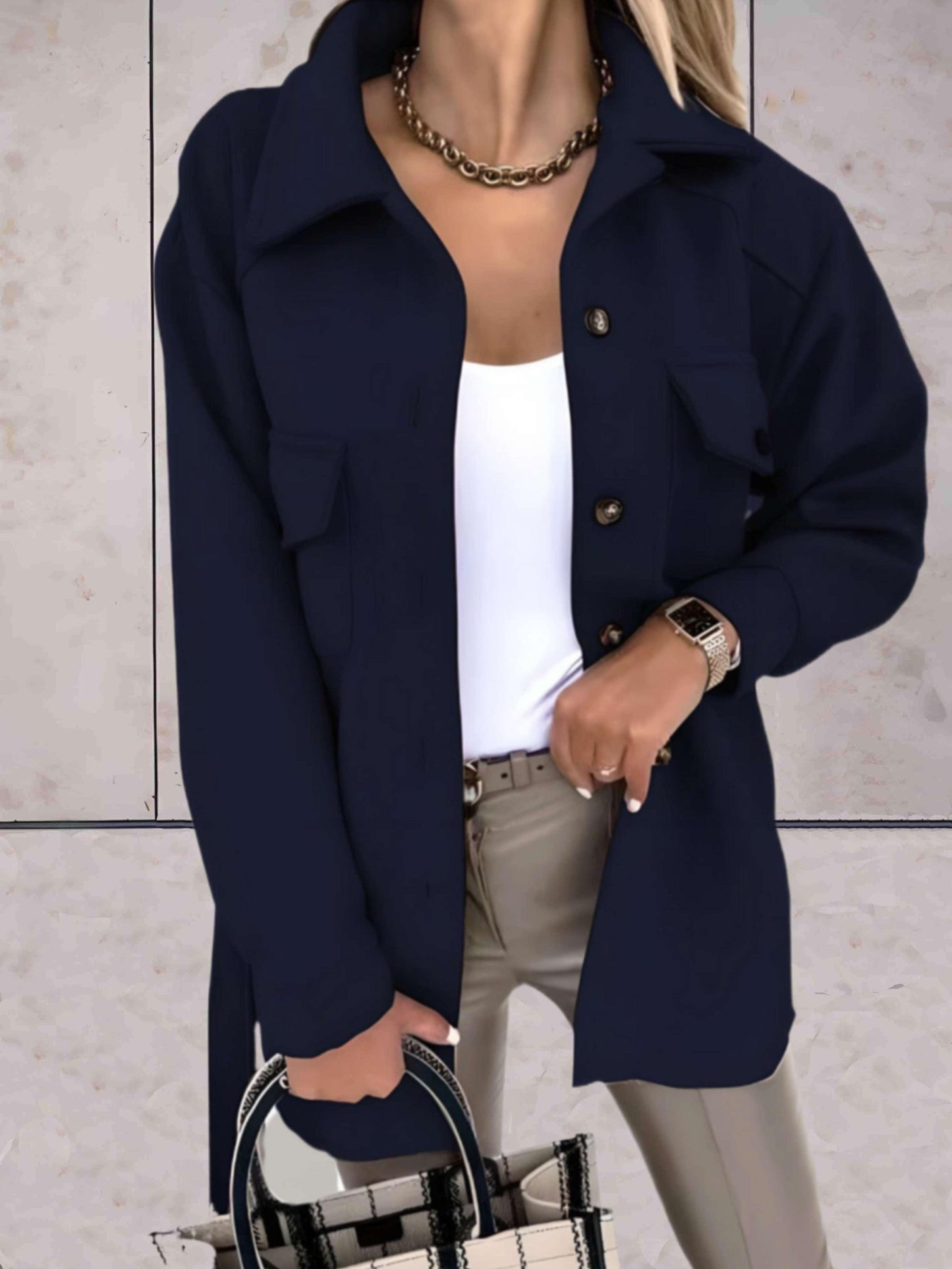 WW | Button-up Coat for Women