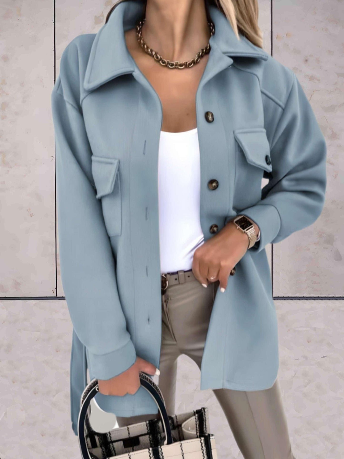 WW | Button-up Coat for Women