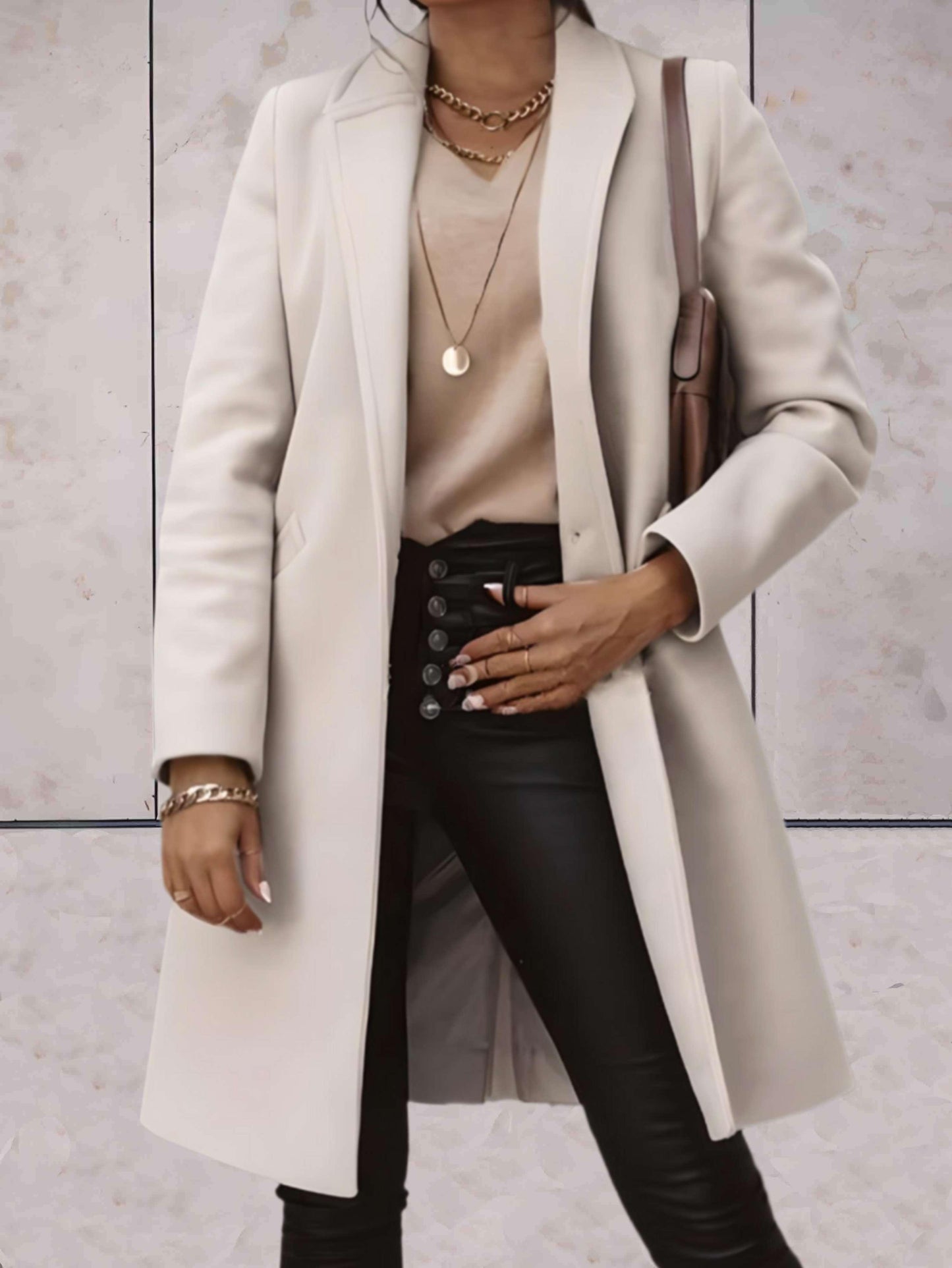 WW | Single-Breasted Women's Trench Coat