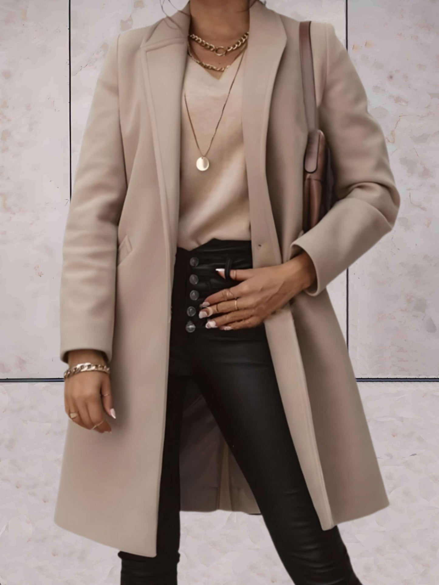 WW | Single-Breasted Women's Trench Coat