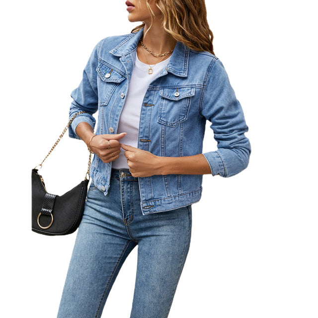 WW | Jeansjacke - Klassischer Basic Look - Vielseitig & In 7 Farben Erhältlich