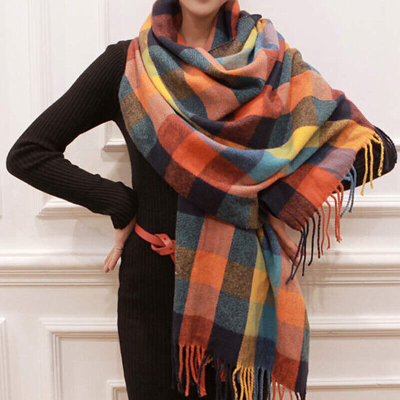 WW | Scarf with Cashmere Feel & Diamond Pattern