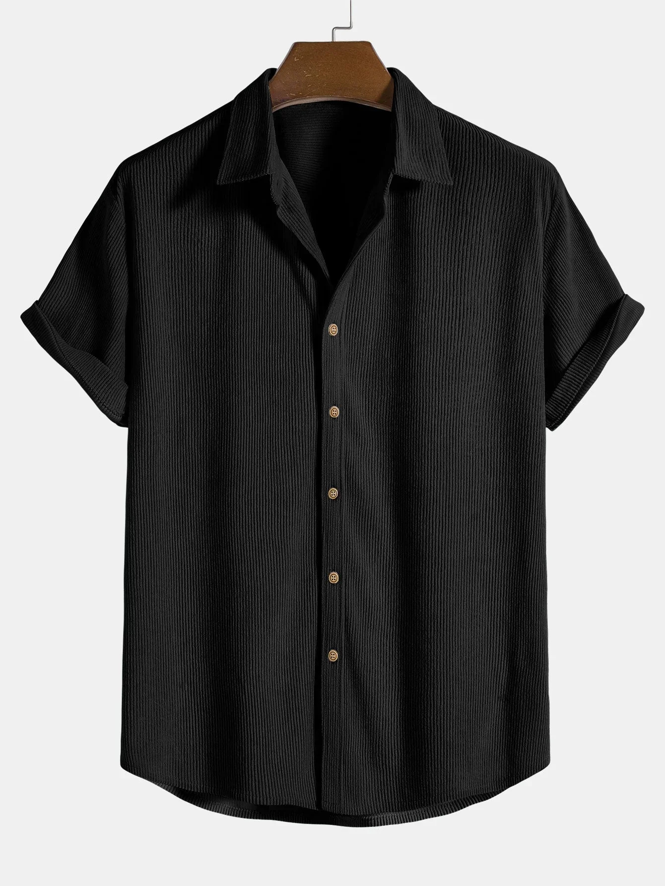 WW | Men's Black Fashionable Summer Shirt
