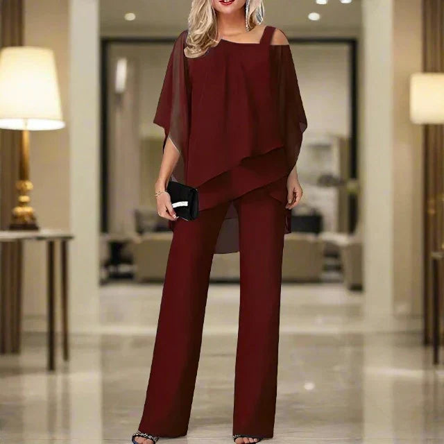 WW | Luxus Chiffon Satz Für Damen Elegantes Satz Für Festliche Abende