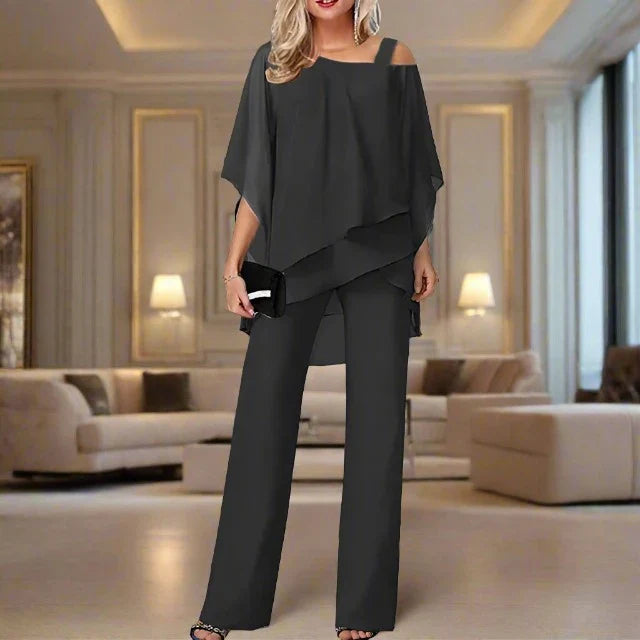 WW | Luxus Chiffon Satz Für Damen Elegantes Satz Für Festliche Abende