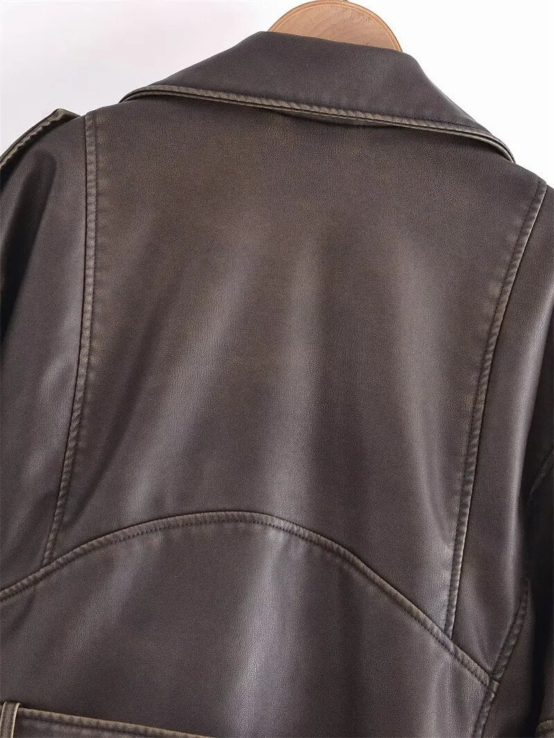 WW | Cropped Biker Jacket Vintage & Stylish