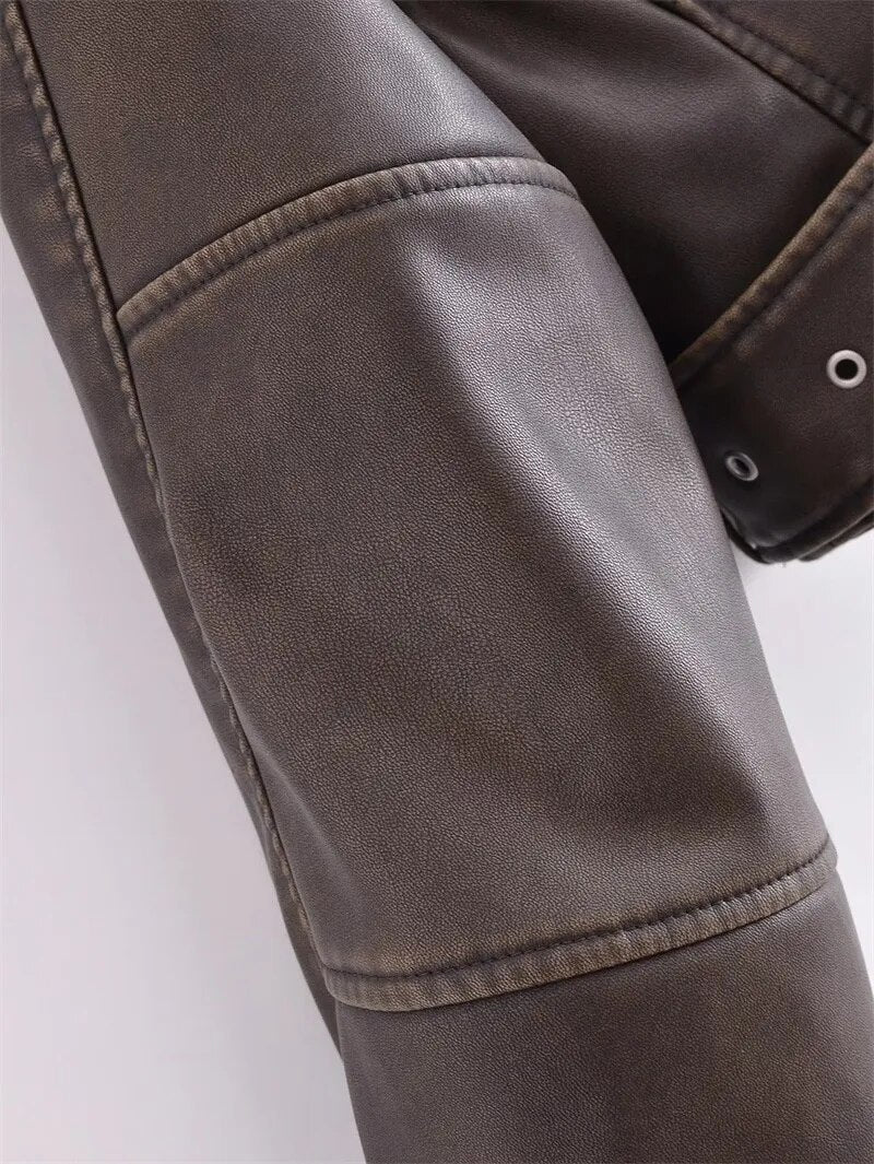 WW | Cropped Biker Jacket Vintage & Stylish