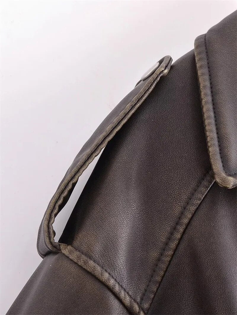 WW | Cropped Biker Jacket Vintage & Stylish