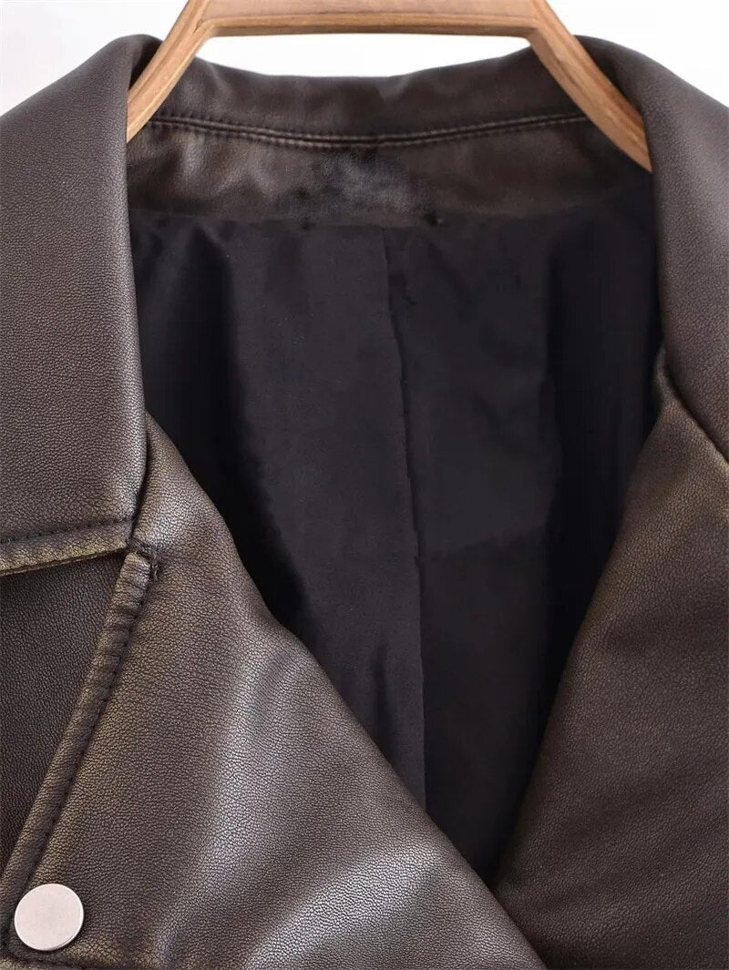 WW | Cropped Biker Jacket Vintage & Stylish