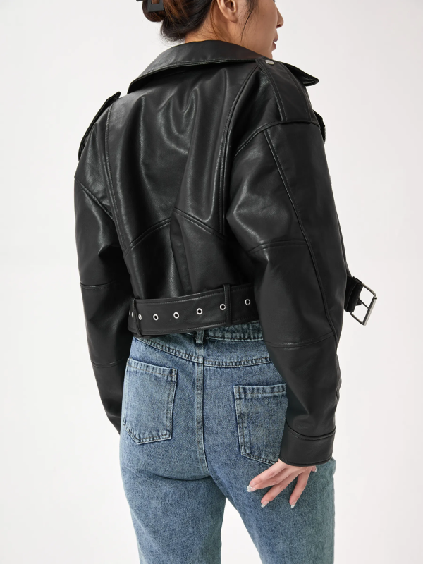 WW | Cropped Biker Jacket Vintage & Stylish