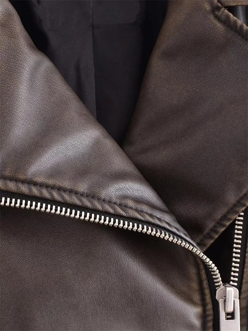 WW | Cropped Biker Jacket Vintage & Stylish