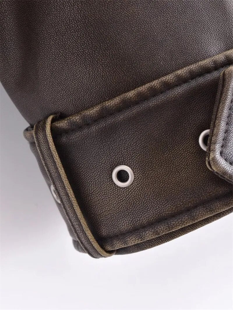 WW | Cropped Biker Jacket Vintage & Stylish
