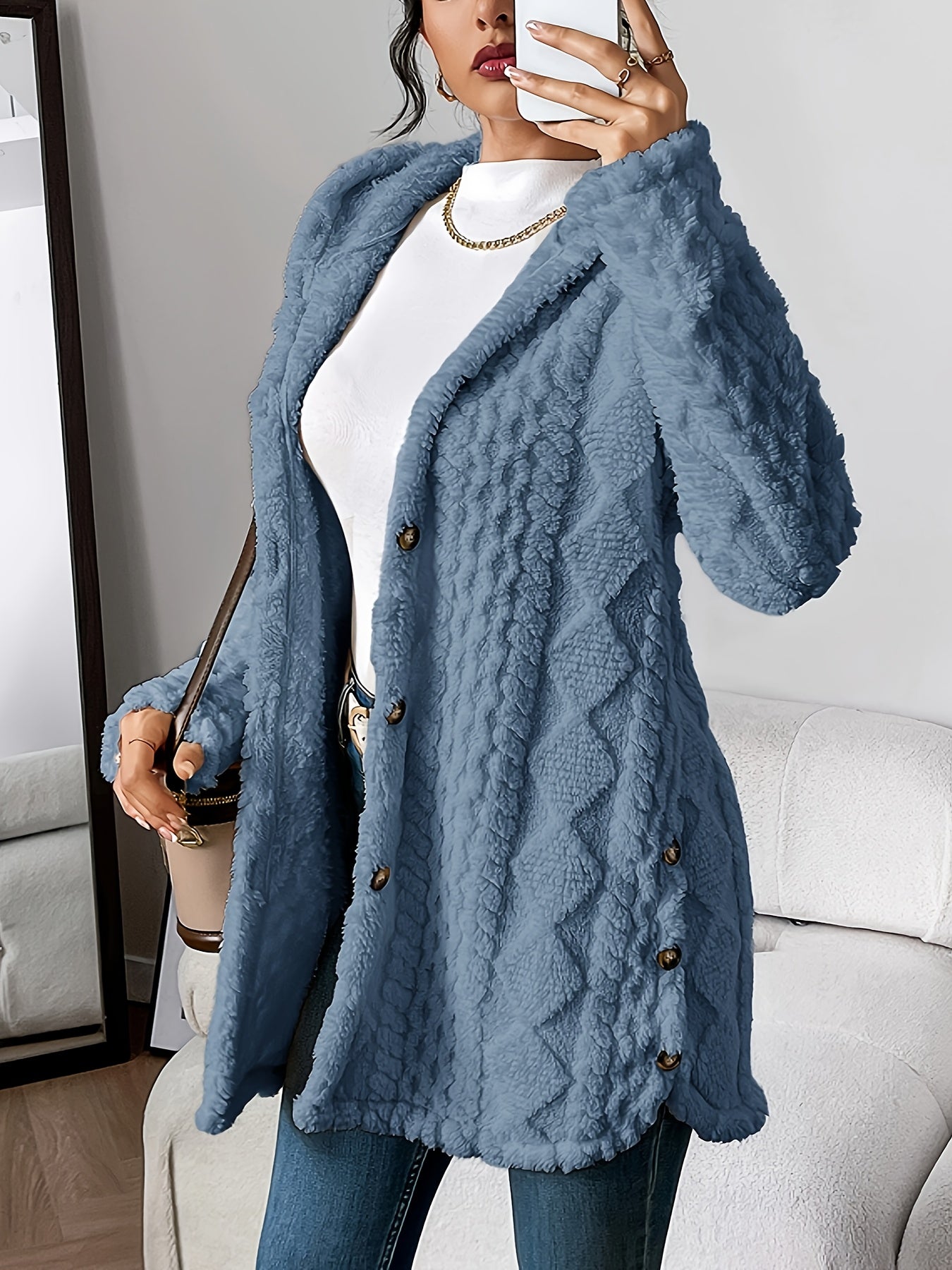 WW | Fluffy Teddy Hoodie Jacket