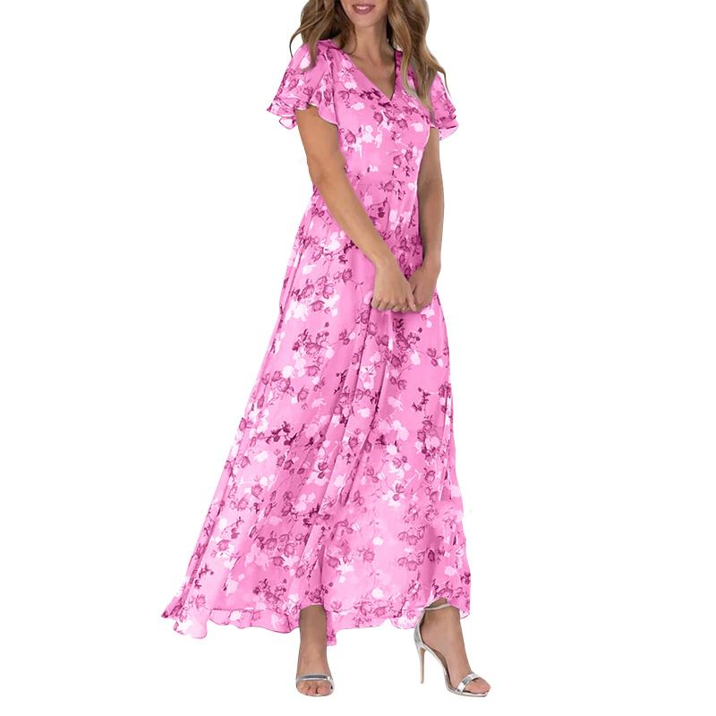 WW | Elegant Floral Maxi Dress for Women