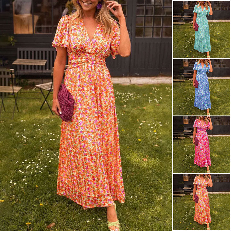 Camilla | Floral V-neck Dress