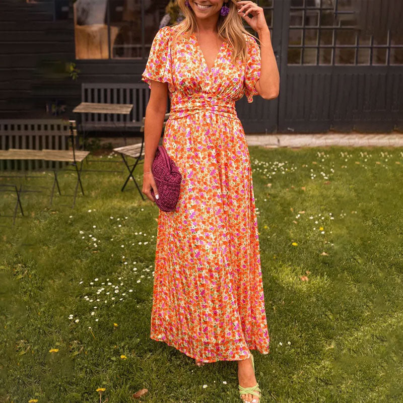 Camilla | Floral V-neck Dress