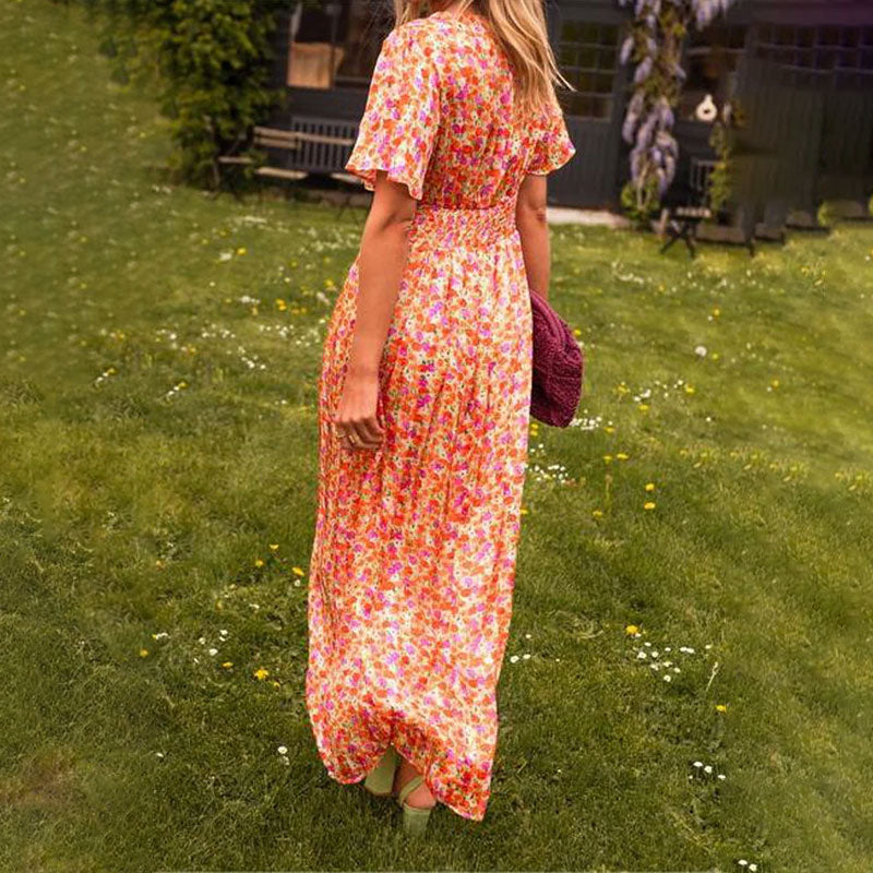 Camilla | Floral V-neck Dress