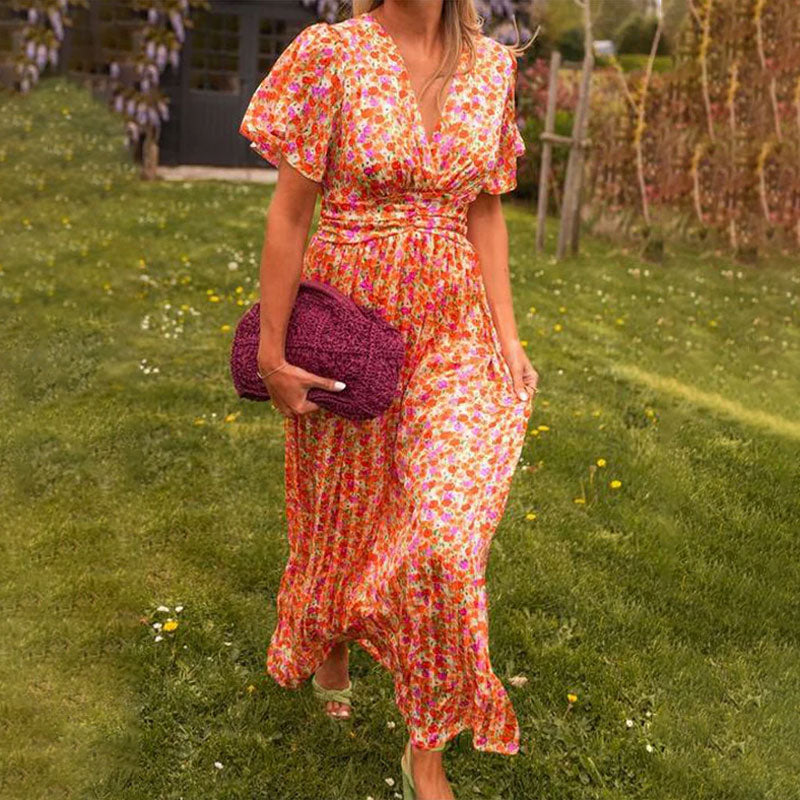 Camilla | Floral V-neck Dress