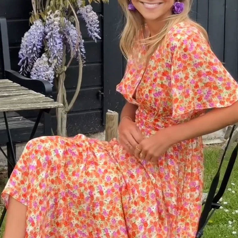 Camilla | Floral V-neck Dress