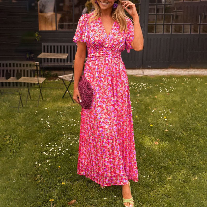 Camilla | Floral V-neck Dress