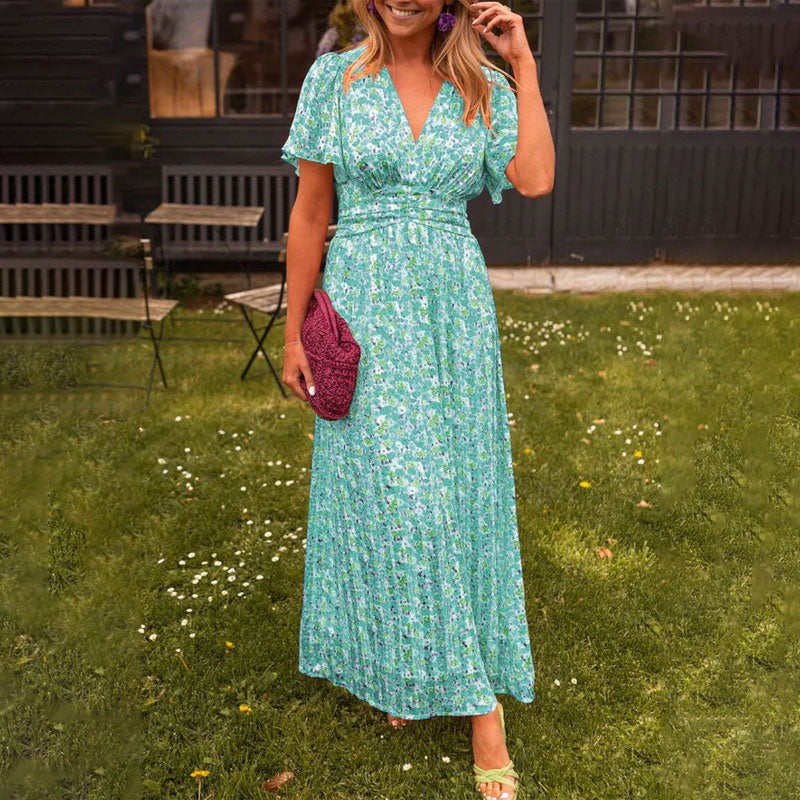 Camilla | Floral V-neck Dress