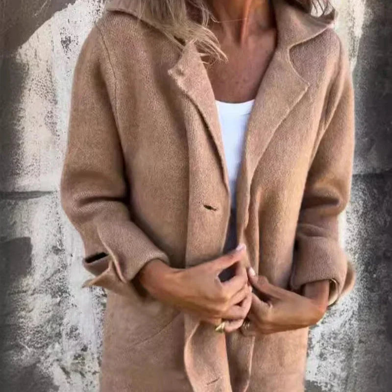 WW | Mittellange Jacke mit umgeschlagenen Bündchen