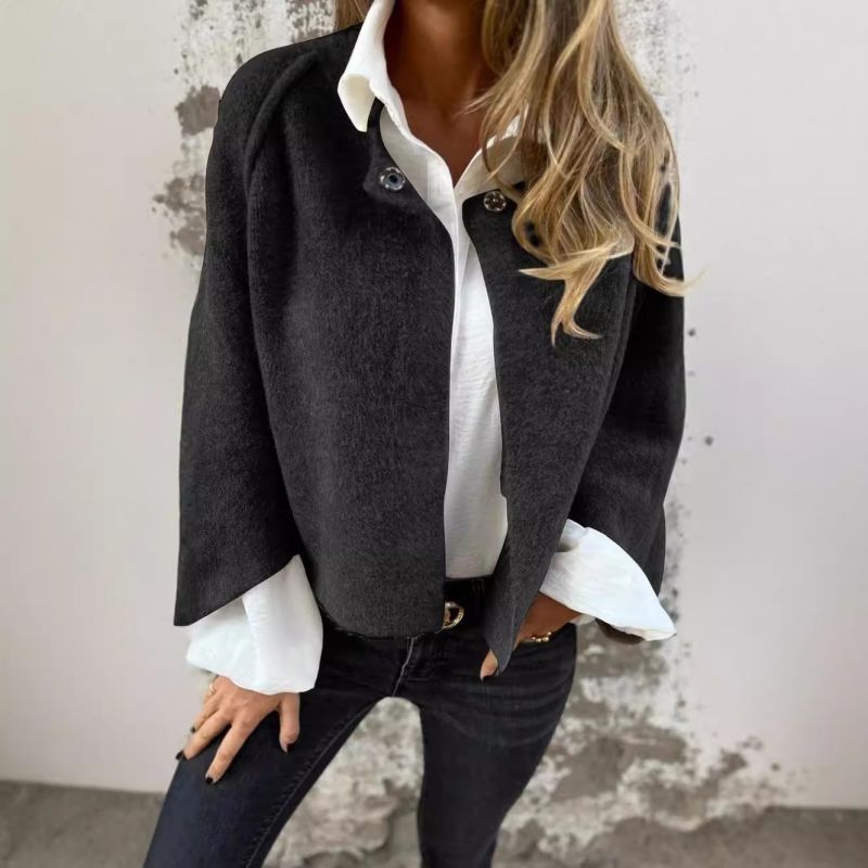 WW | Women's Cashmere Short Coat with Sleeves