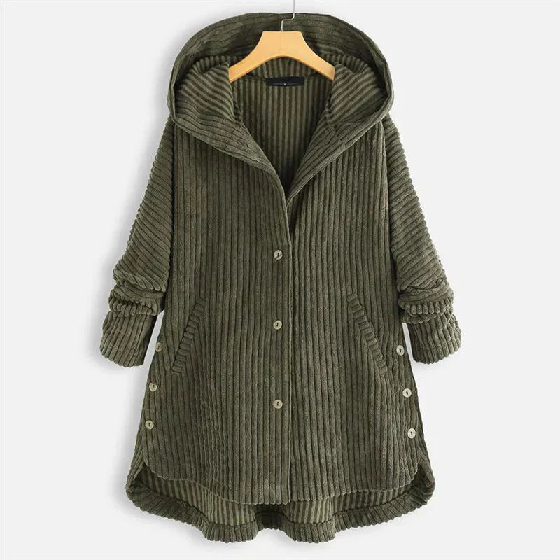 WW | Ribbed Coat with Hood