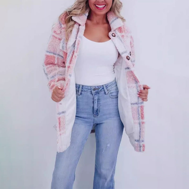 WW | Checked Teddy Jacket for Women