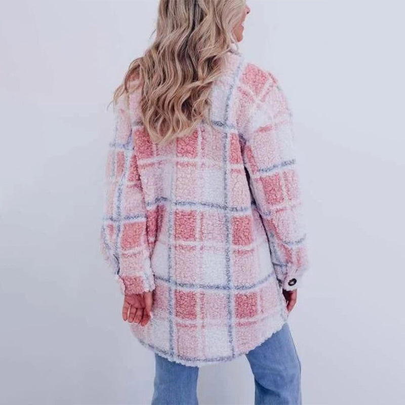 WW | Checked Teddy Jacket for Women