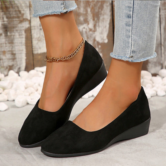 Sophia™ | Elegant, Lightweight, Non-Slip Low Wedge Shoes