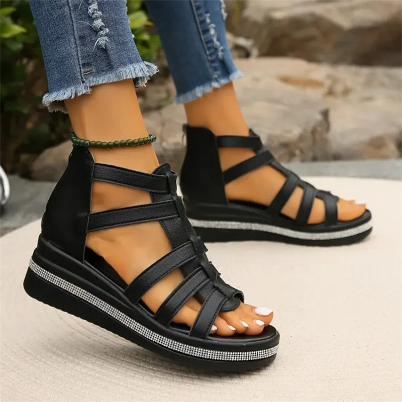 Wedge™ | Sandals with Rhinestone Embellishment