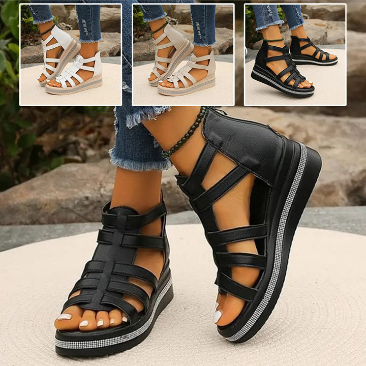 Wedge™ | Sandals with Rhinestone Embellishment