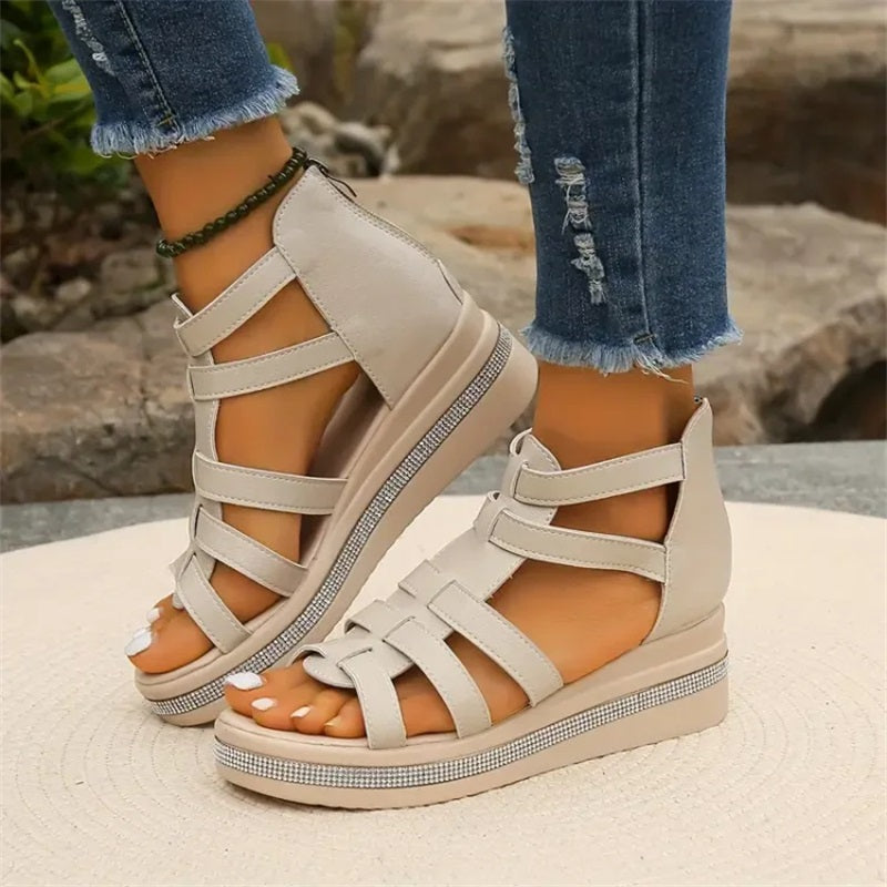 Wedge™ | Sandals with Rhinestone Embellishment