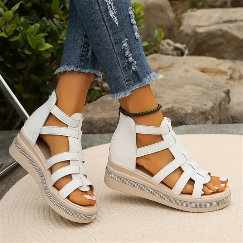 Wedge™ | Sandals with Rhinestone Embellishment