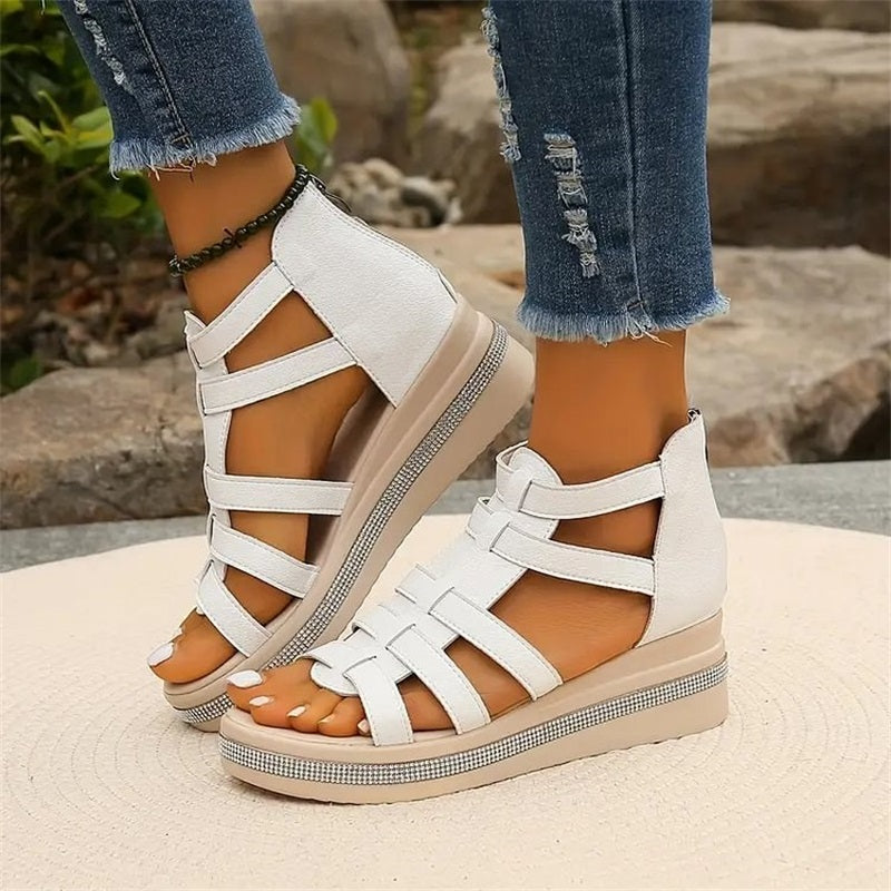 Wedge™ | Sandals with Rhinestone Embellishment