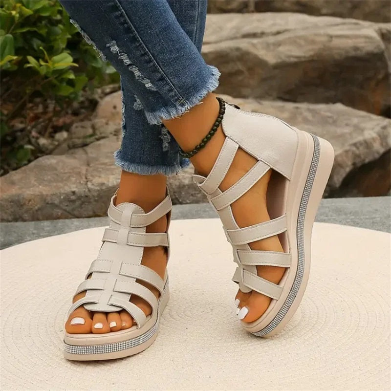 Wedge™ | Sandals with Rhinestone Embellishment