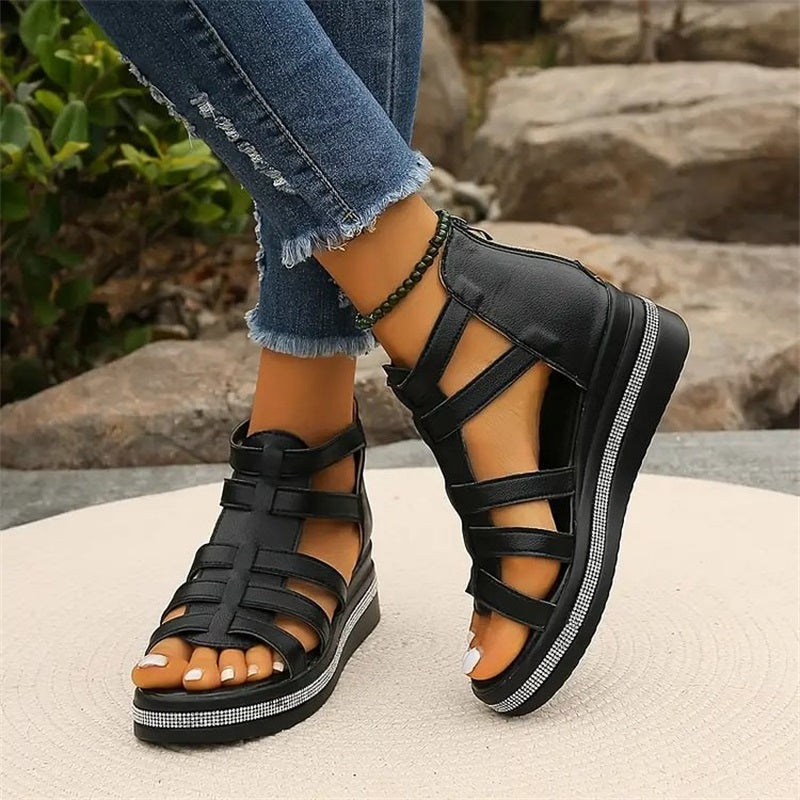Wedge™ | Sandals with Rhinestone Embellishment
