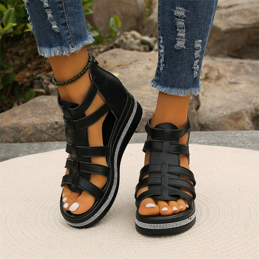 Wedge™ | Sandals with Rhinestone Embellishment