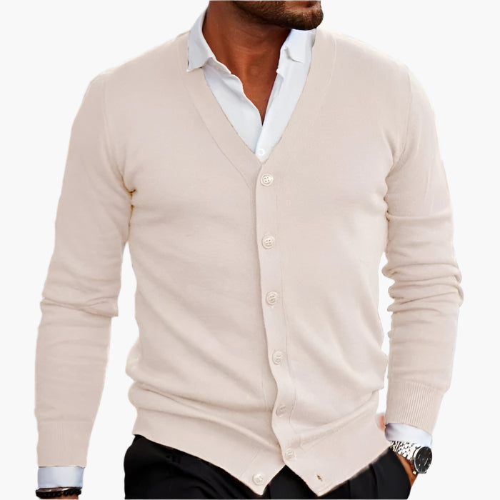 WW | Cardigan Klassisch Elegant - Business & Freizeit Strickjacke mit V-Ausschnitt