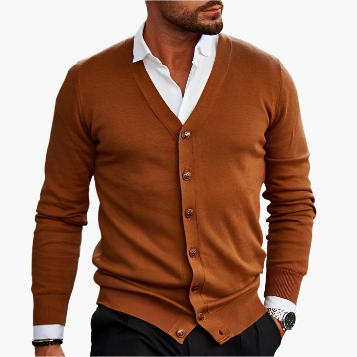WW | Cardigan Klassisch Elegant - Business & Freizeit Strickjacke mit V-Ausschnitt