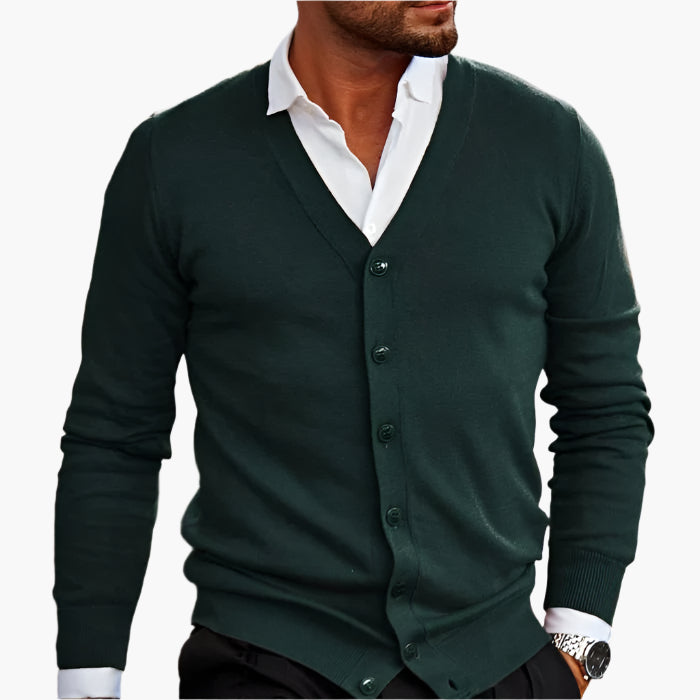 WW | Cardigan Klassisch Elegant - Business & Freizeit Strickjacke mit V-Ausschnitt