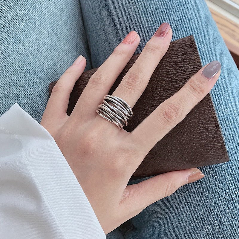 WW | Silver Adjustable Layered Ring