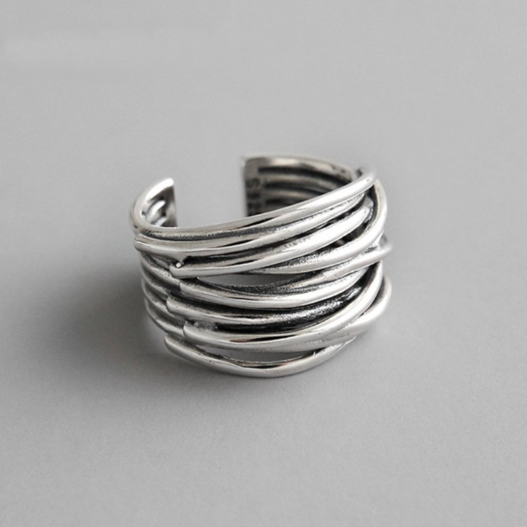 WW | Silver Adjustable Layered Ring